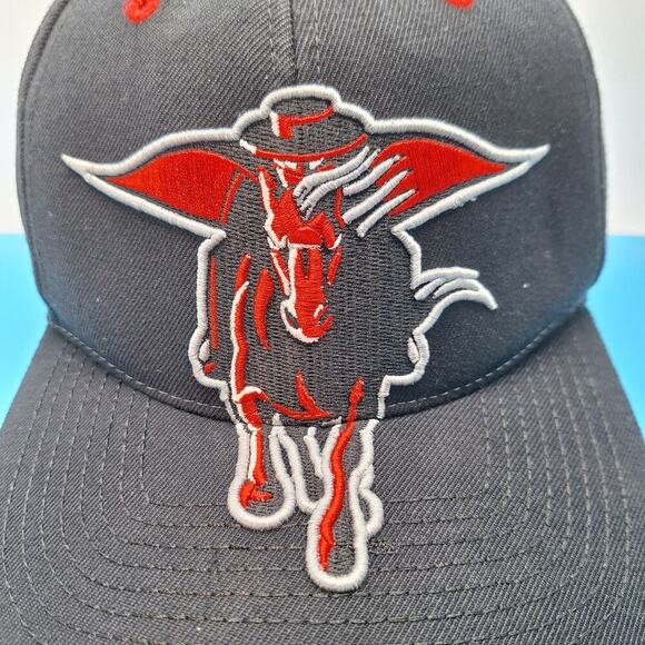 Texas Tech Red Raiders Going Yard Snapback Hat Cap Black Big Logo Zephyr - Picture 4 of 7